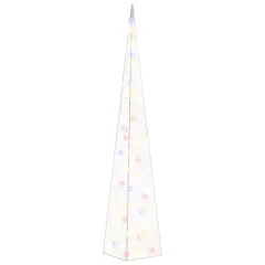 vidaXL Akrilni okrasni LED stožec večbarven 120 cm
