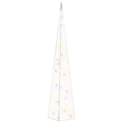 vidaXL Akrilni okrasni LED stožec večbarven 120 cm