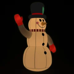 vidaXL Napihljiv snežak z LED lučkami 240 cm