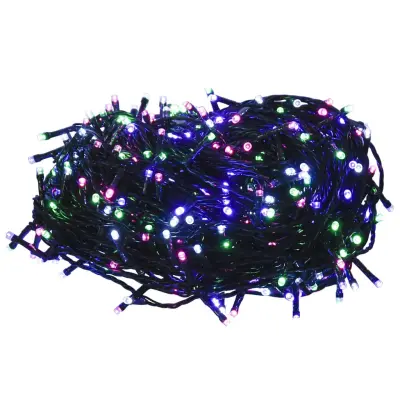 vidaXL LED veriga s 1000 LED lučkami pastelna pisana 100 m PVC
