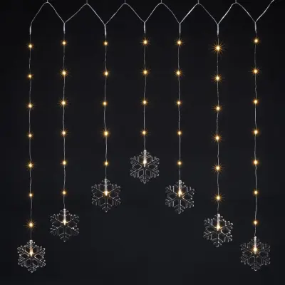 HI LED zavesa s 47 toplo belimi LED lučkami
