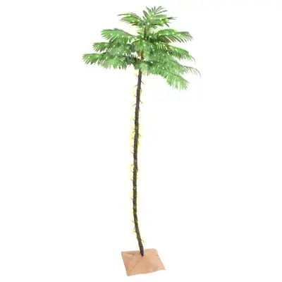 vidaXL LED palma toplo bela 252 LED lučk 400 cm