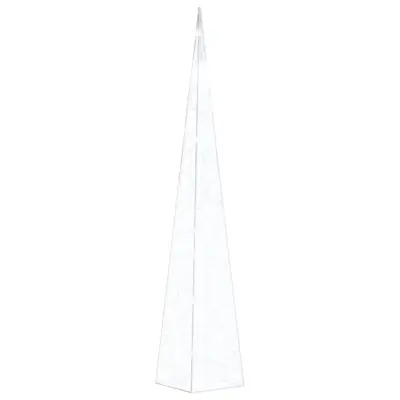 vidaXL Akrilni okrasni LED stožec hladno bel 90 cm