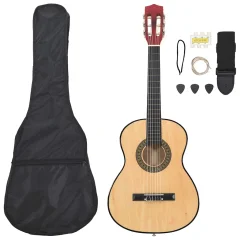 vidaXL Klasična kitara za začetnike 8-delni komplet 3/4 36"