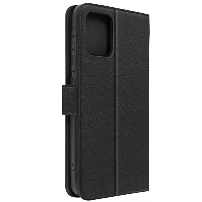 Torbica za stojalo za video denarnico Motorola Moto E13 serije Chesterfield - crna