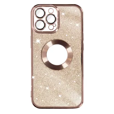 Ovitek z blešcicami za iPhone 12 Pro Max, serija Protecam Spark - roza
