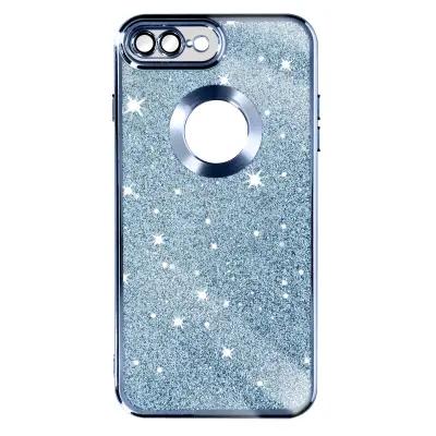 Ovitek z blešcicami za iPhone 7 Plus in iPhone 8 Plus, serija Protecam Spark - modra