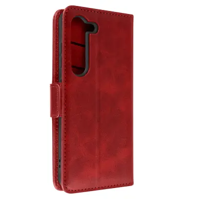 Ovitek Folio Stand za Samsung S23, zbirka Prestifold Rdeca