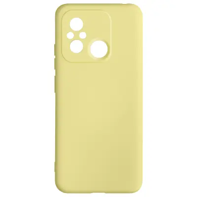 Xiaomi Redmi 12C soft touch Ovitek, Fast Cover serija rumena
