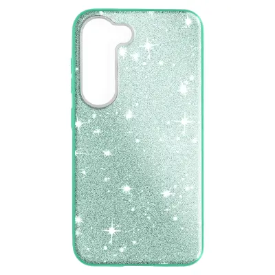 Ovitek z blešcicami za Samsung S23 Plus, ovitek Spark - zelen