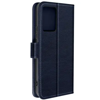 Xiaomi 13 Lite Video Stand Wallet Case Chesterfield Series - Midnight Blue