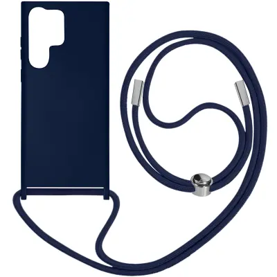 Etui z vrvico za Samsung S23 Ultra, serija NeckShell Midnight Blue