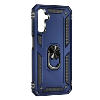Ovitek za prstan, odporen proti udarcem, serija ArmorGrip Modra str. Samsung Galaxy A14 4G in 5G