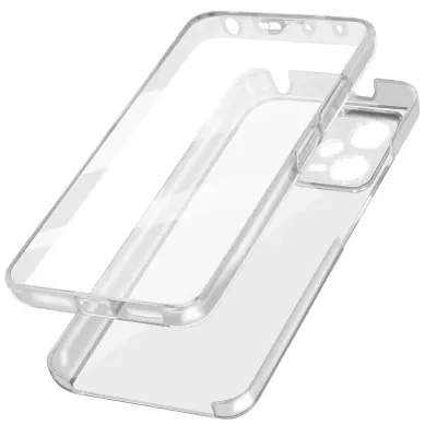 Hibridni ovitek za celotno telo Xiaomi Redmi Note 12 5G, odporen proti udarcem - prozoren