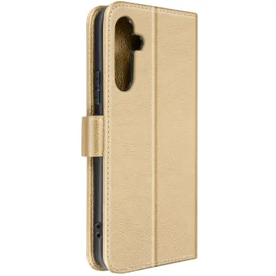 Samsung Galaxy A54 5G Video Stand Wallet Case Chesterfield Series - zlata