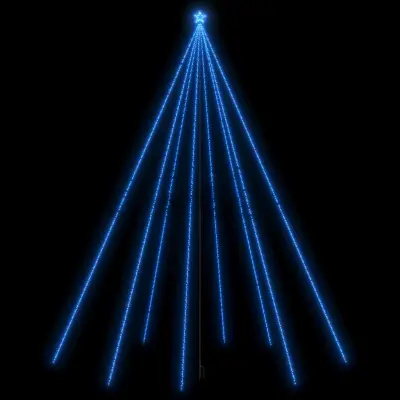 vidaXL LED božično drevo notranje/zunanja 1300 LED modra 8 m