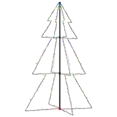 vidaXL Novoletna jelka iz 200 LED lučk notranje/zunanja 98x150 cm