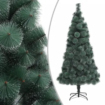 vidaXL Umetna novoletna jelka s stojalom zelena 150 cm PET
