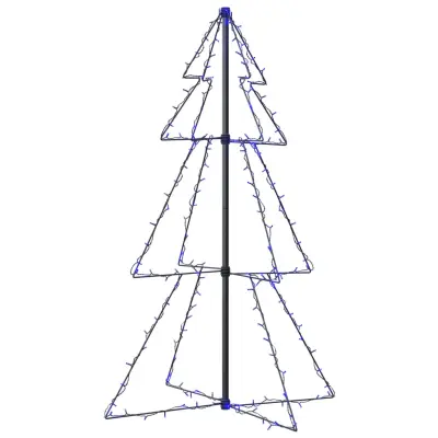 vidaXL Novoletna jelka iz 160 LED lučk notranje/zunanja 78x120 cm