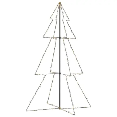 vidaXL Novoletna jelka iz 240 LED lučk notranje/zunanja 118x180 cm