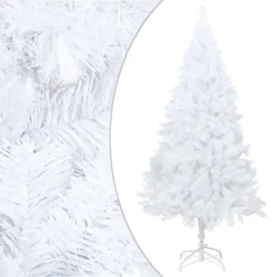Umetna novoletna jelka z debelimi vejami bela 150 cm PVC