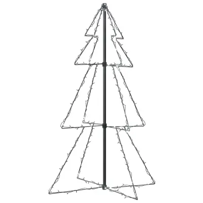 vidaXL Novoletna jelka iz 160 LED lučk notranje/zunanja 78x120 cm