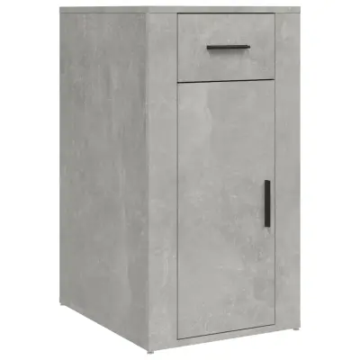 vidaXL Omarica za pisalno mizo betonsko siva 40x49x75cm inženirski les