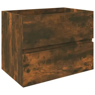 vidaXL Omarica za umivalnik dim. hrast 60x38,5x45 cm konstruiran les
