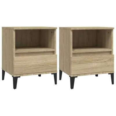 vidaXL Nočna omarica 2 kosa Sonoma hrast 40x35x50 cm