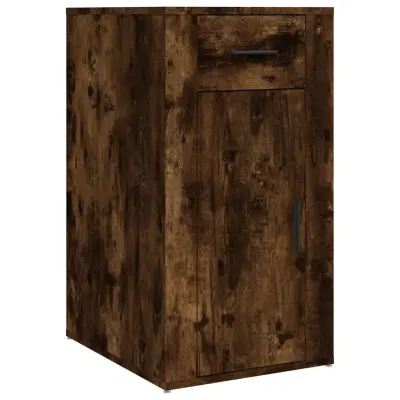 vidaXL Omarica za pisalno mizo dimljen hrast 40x49x75cm inženirski les