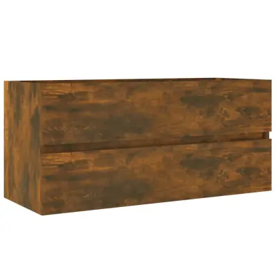 vidaXL Omarica za umivalnik dim. hrast 100x38,5x45 cm konstruiran les