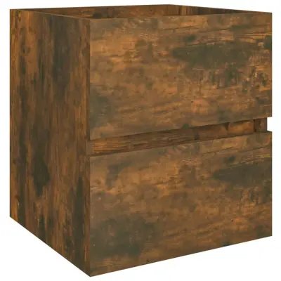 vidaXL Omarica za umivalnik dim. hrast 41x38,5x45 cm konstruiran les