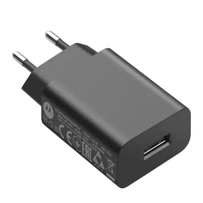 Originalni omrežni polnilnik Motorola, USB 5 W - crn