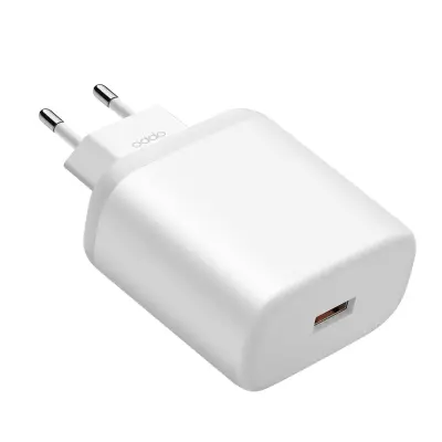 Omrežni polnilnik USB SuperVOOC 65 W, uradni izdelek Oppo - bel