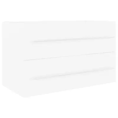 vidaXL Omarica za umivalnik bela 80x38,5x48 cm inženirski les