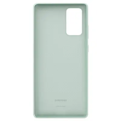 Originalni silikonski ovitek Samsung Note 20, mehak na dotik - vodno zelen