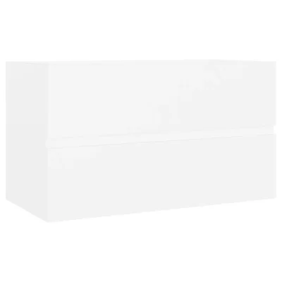 vidaXL Omarica za umivalnik bela 80x38,5x45 cm inženirski les