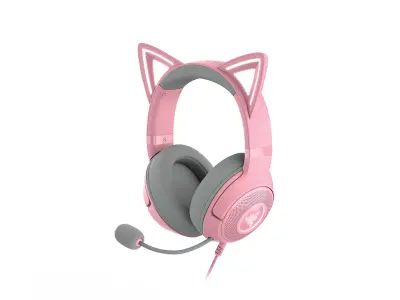 RAZER Kraken Kitty V2 Quartz, USB slušalke