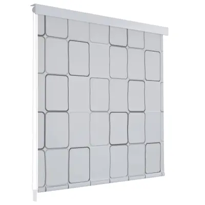 vidaXL Rolo zavesa za prho 80x240 cm kvadratni vzorci
