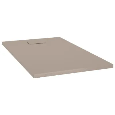vidaXL Kad za tuš SMC rjava 120x70 cm