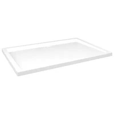 vidaXL Pravokotna ABS tuš kad bela 80x120 cm