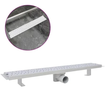vidaXL Kanaleta za Tuš Mehurčki 730x140 mm Nerjaveče Jeklo