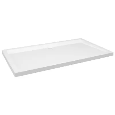 vidaXL Pravokotna ABS tuš kad bela 70x120 cm