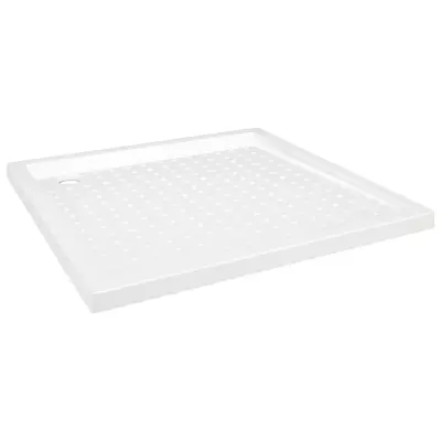 vidaXL Tuš kad s pikami bela 90x90x4 cm ABS