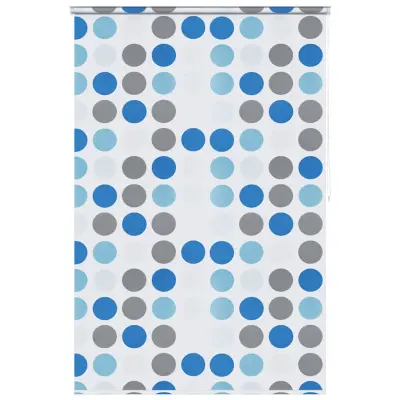 vidaXL Rolo zavesa za prho 140x240 cm krogi
