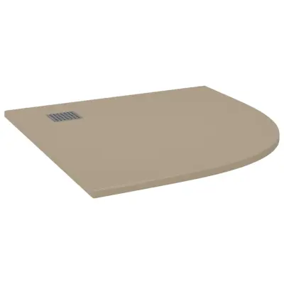 vidaXL Kad za tuš SMC rjava 90x90 cm