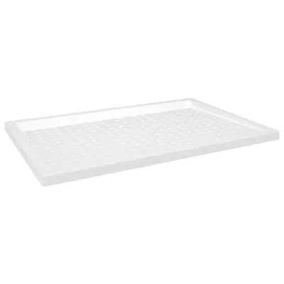 vidaXL Tuš kad s pikami bela 80x120x4 cm ABS