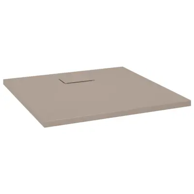 vidaXL Kad za tuš SMC rjava 80x80 cm