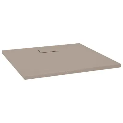 vidaXL Kad za tuš SMC rjava 90x80 cm