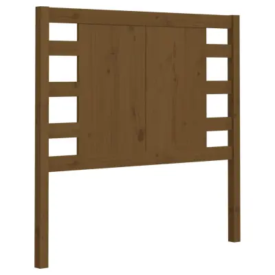 vidaXL Vzglavna medeno rjavo 81x4x100 cm trdna borovina